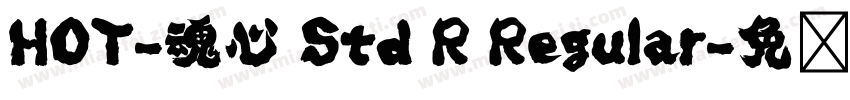 HOT-魂心 Std R Regular字体转换